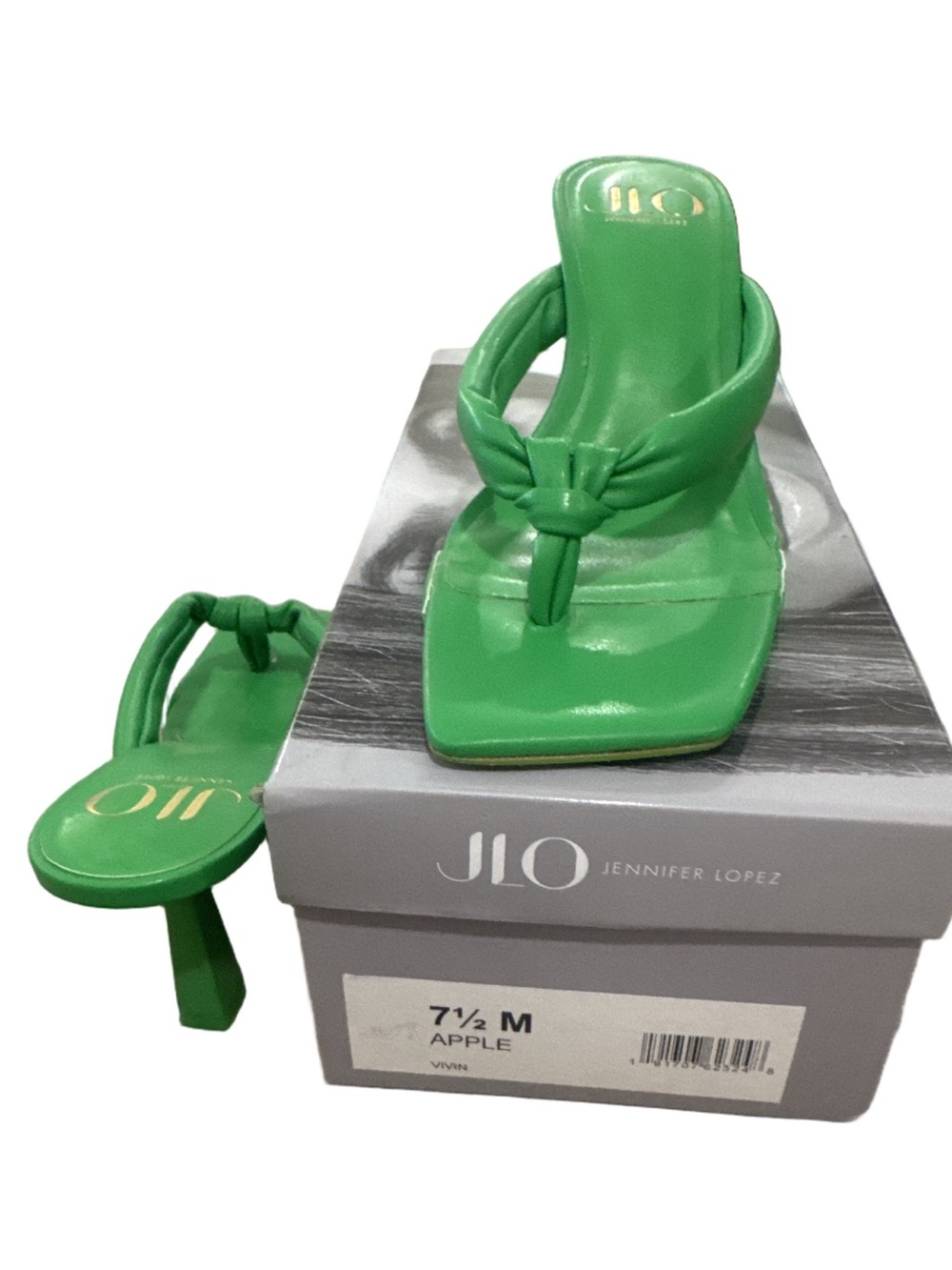 Jennifer Lopez Apple Green Sandals